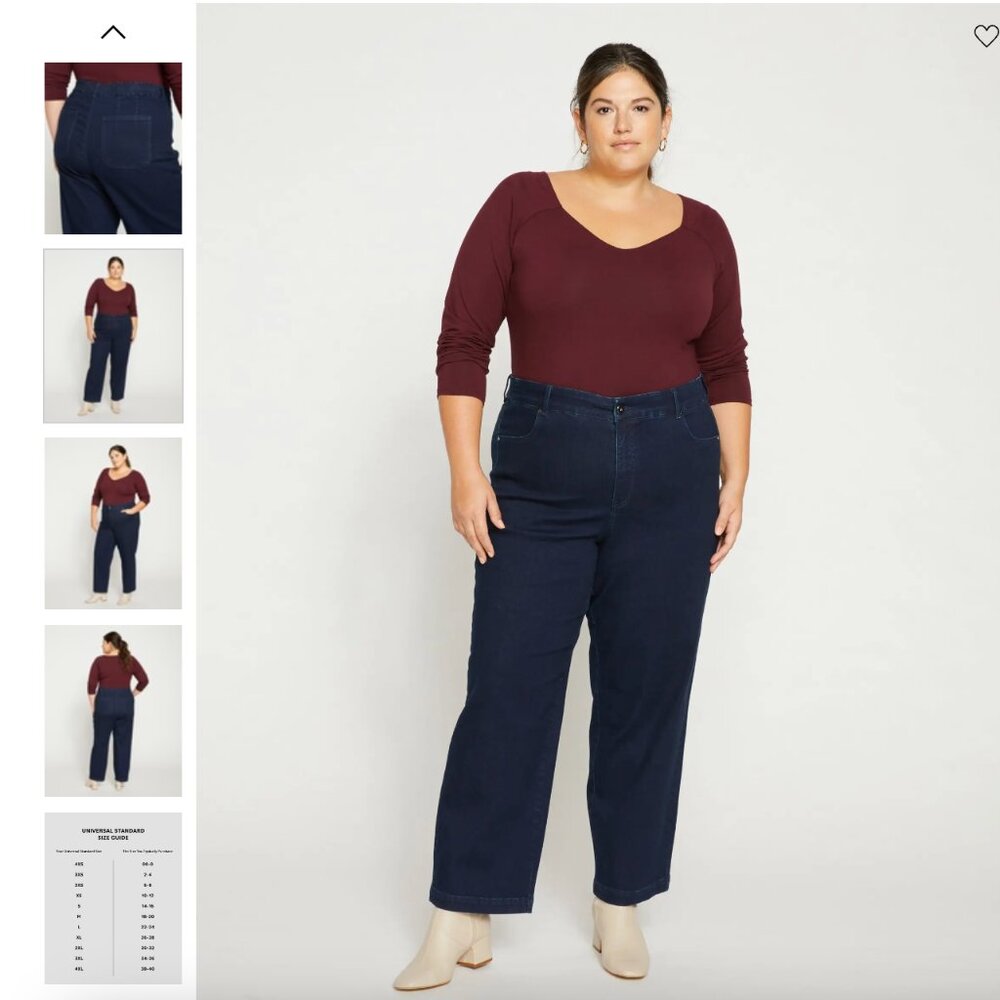 Size 28 Universal Standard Weekender jeans